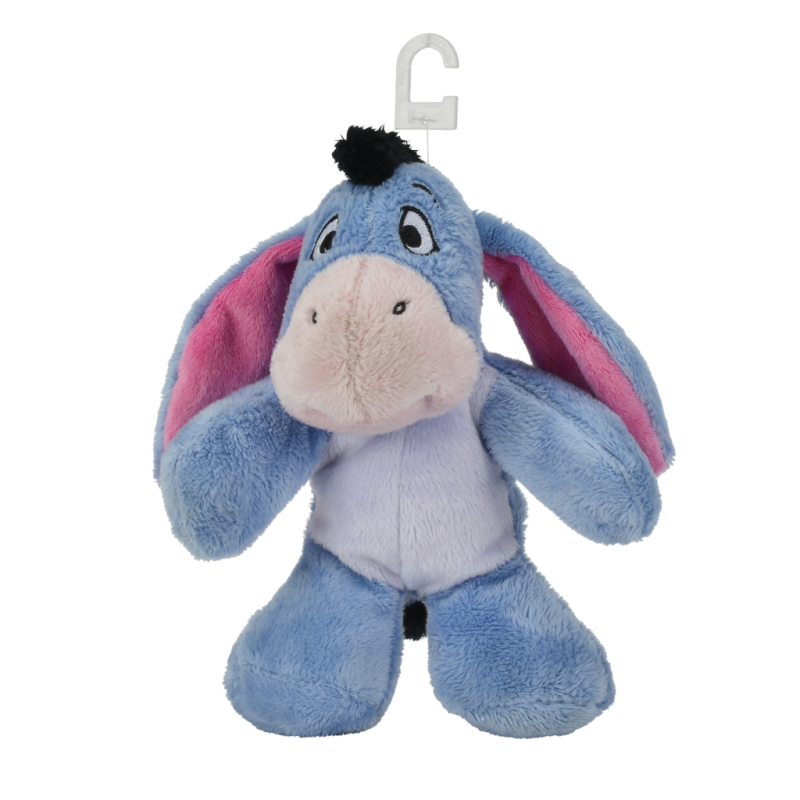  bourriquet lâne peluche bleu 20 cm 